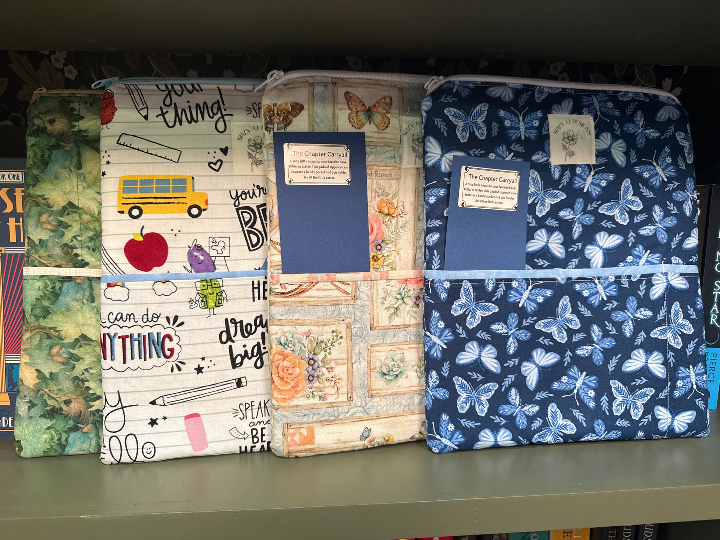 Large Zipper Book Sleeve