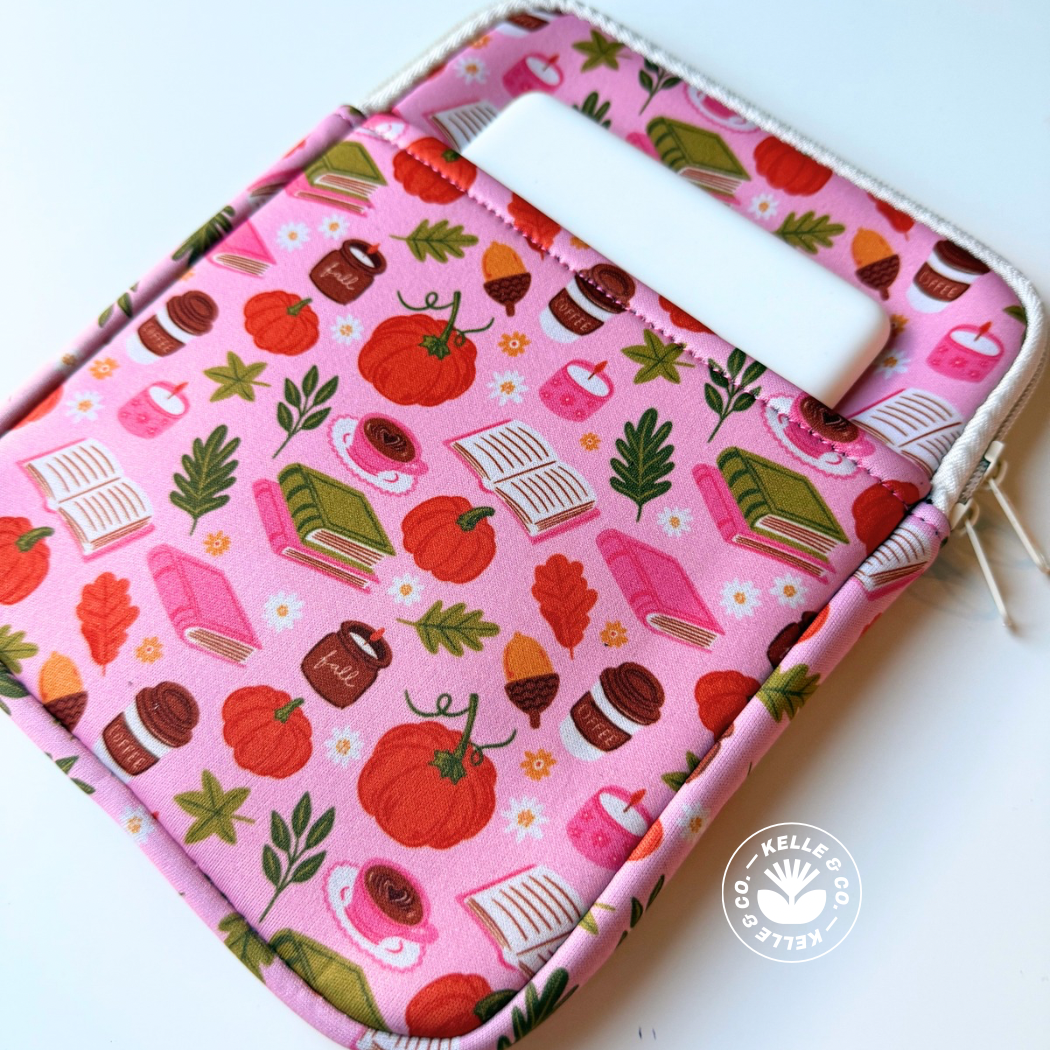 Fall Book Sleeve | Kindle Sleeve | Cozy Reader Gift Autumn