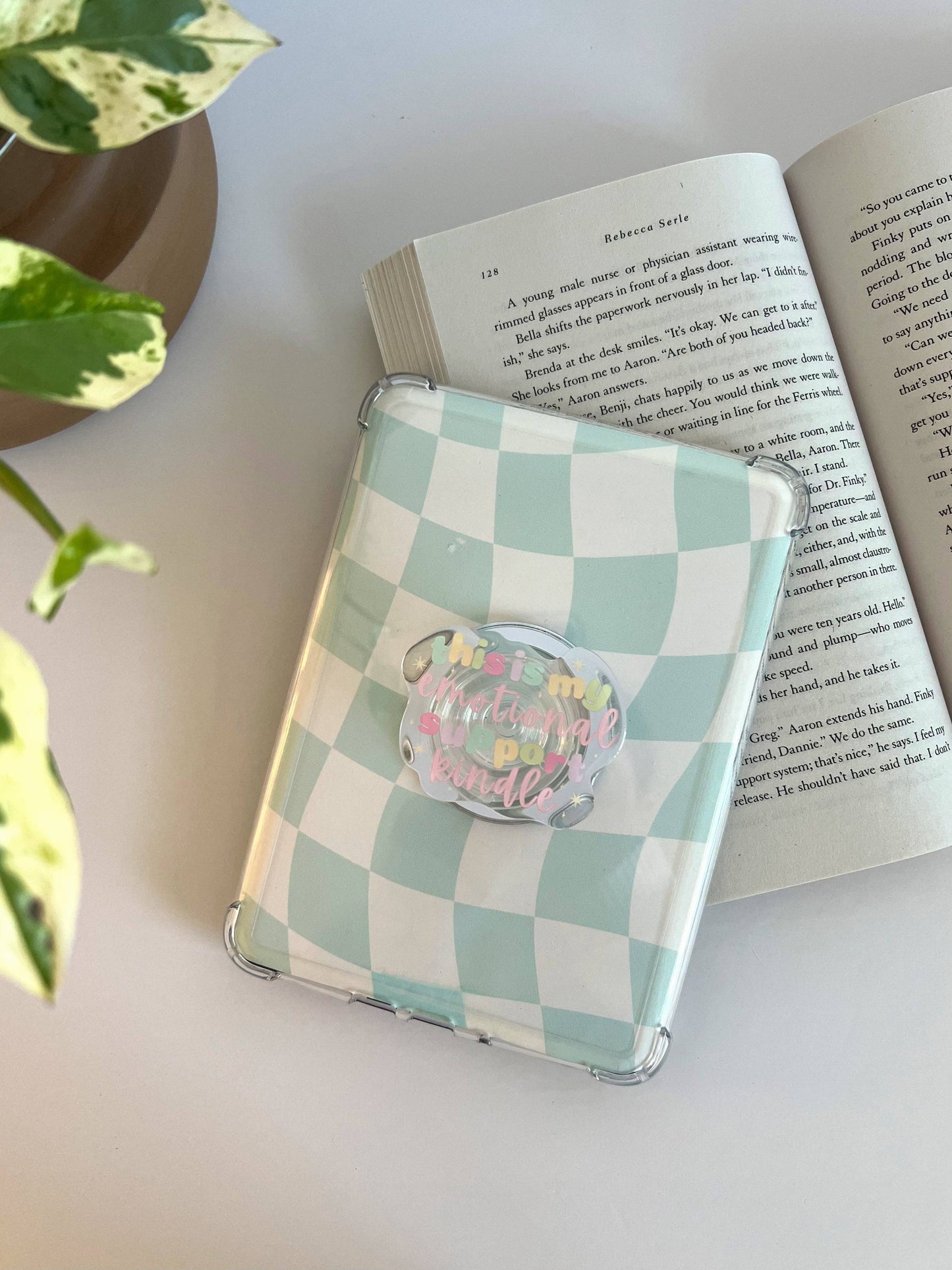 Emotional Support Kindle Grip,Mag-safe E-Reader Accessory