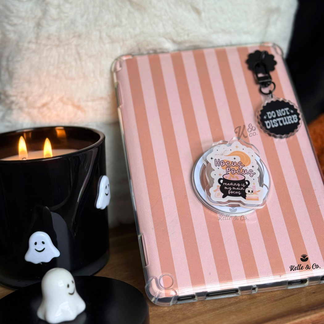 Halloween Kindle grips , Spooky book, Halloween 2025: Regular Grip