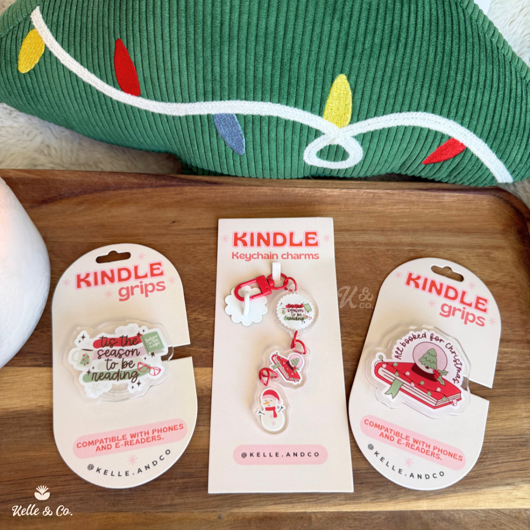 Christmas kindle case keychain