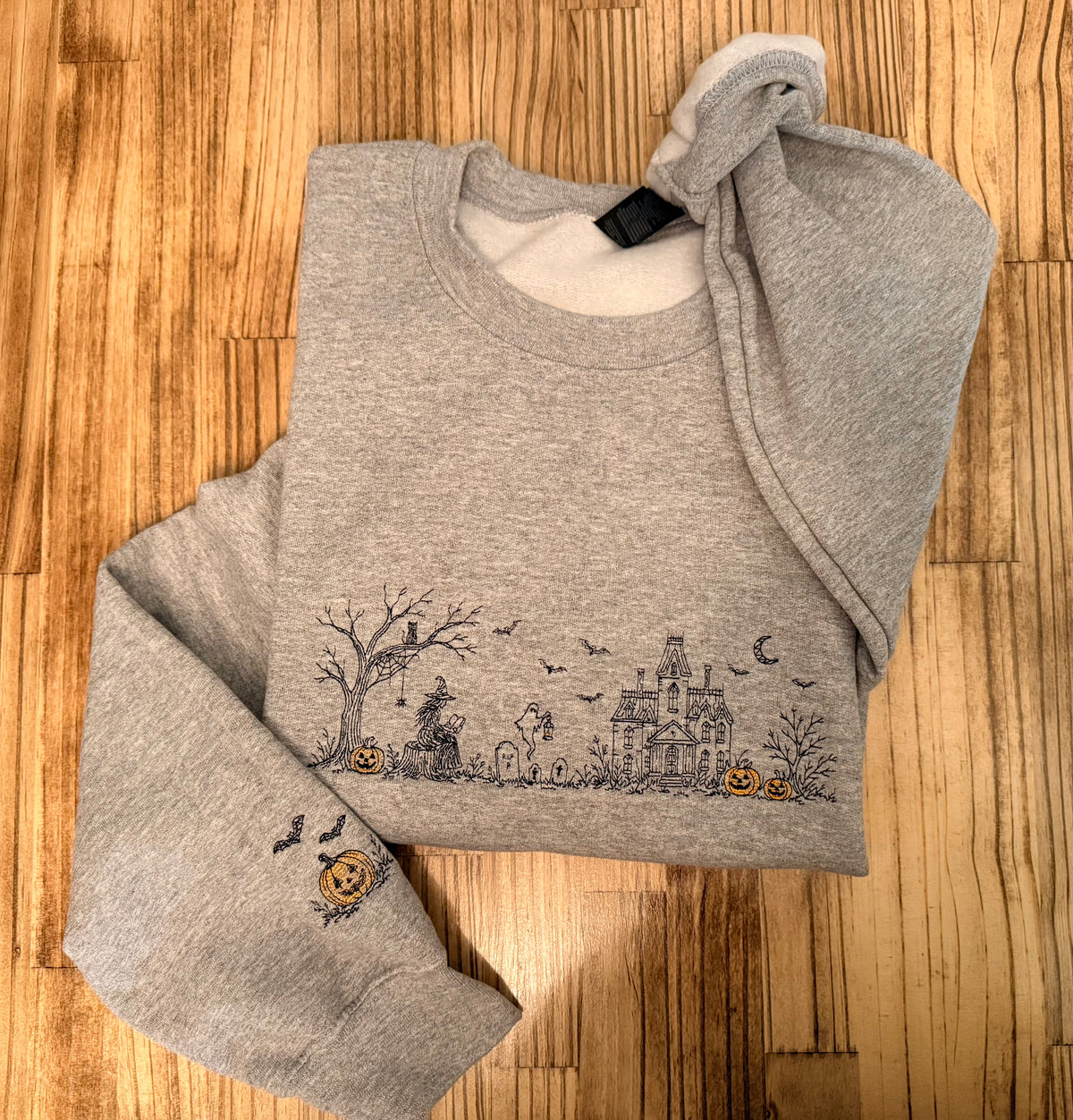 Reader's Haunted Mansion Embroidered Crewneck Sweatshirt