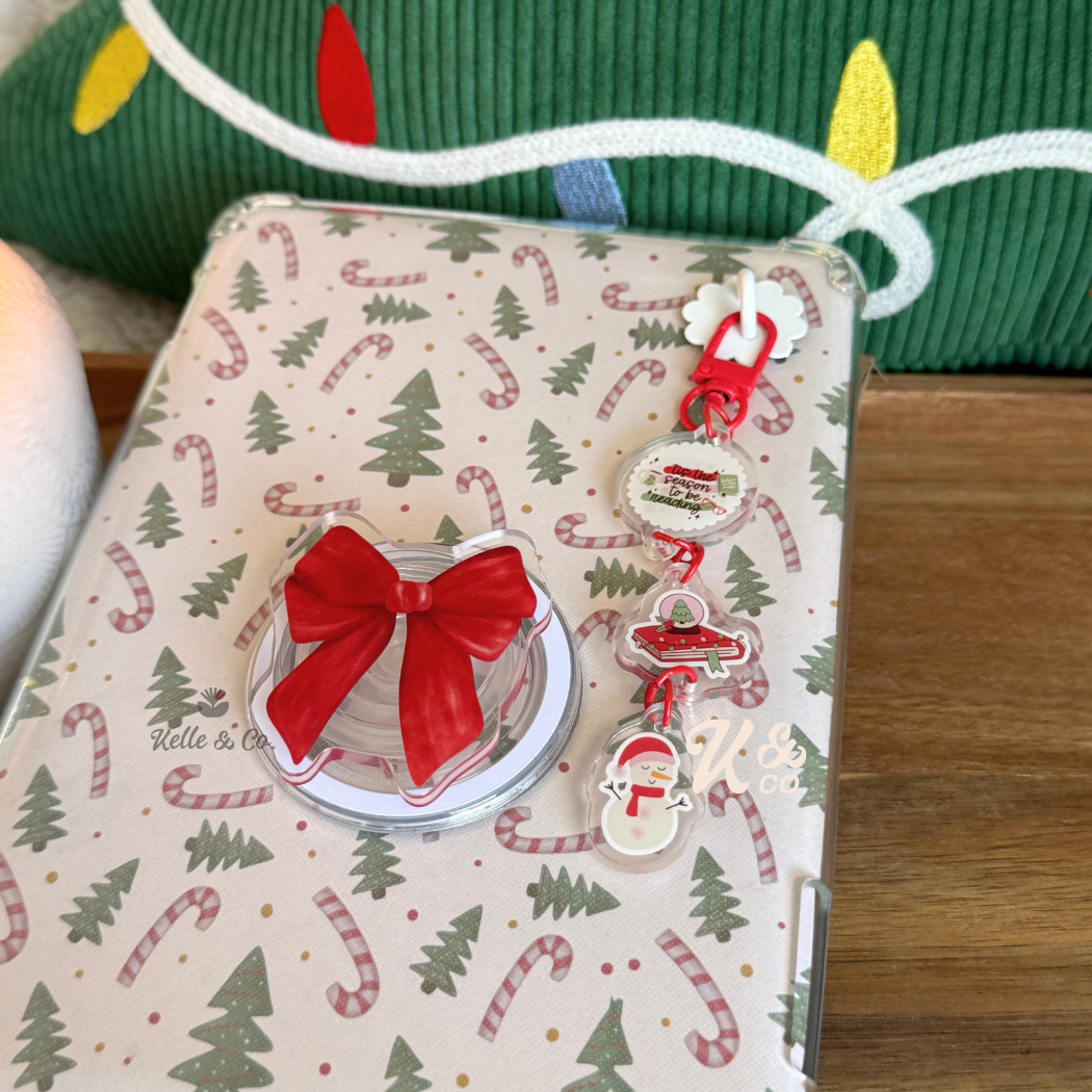Christmas kindle case keychain