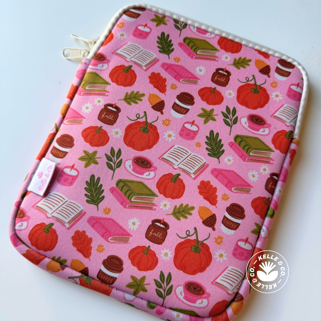 Fall Book Sleeve | Kindle Sleeve | Cozy Reader Gift Autumn