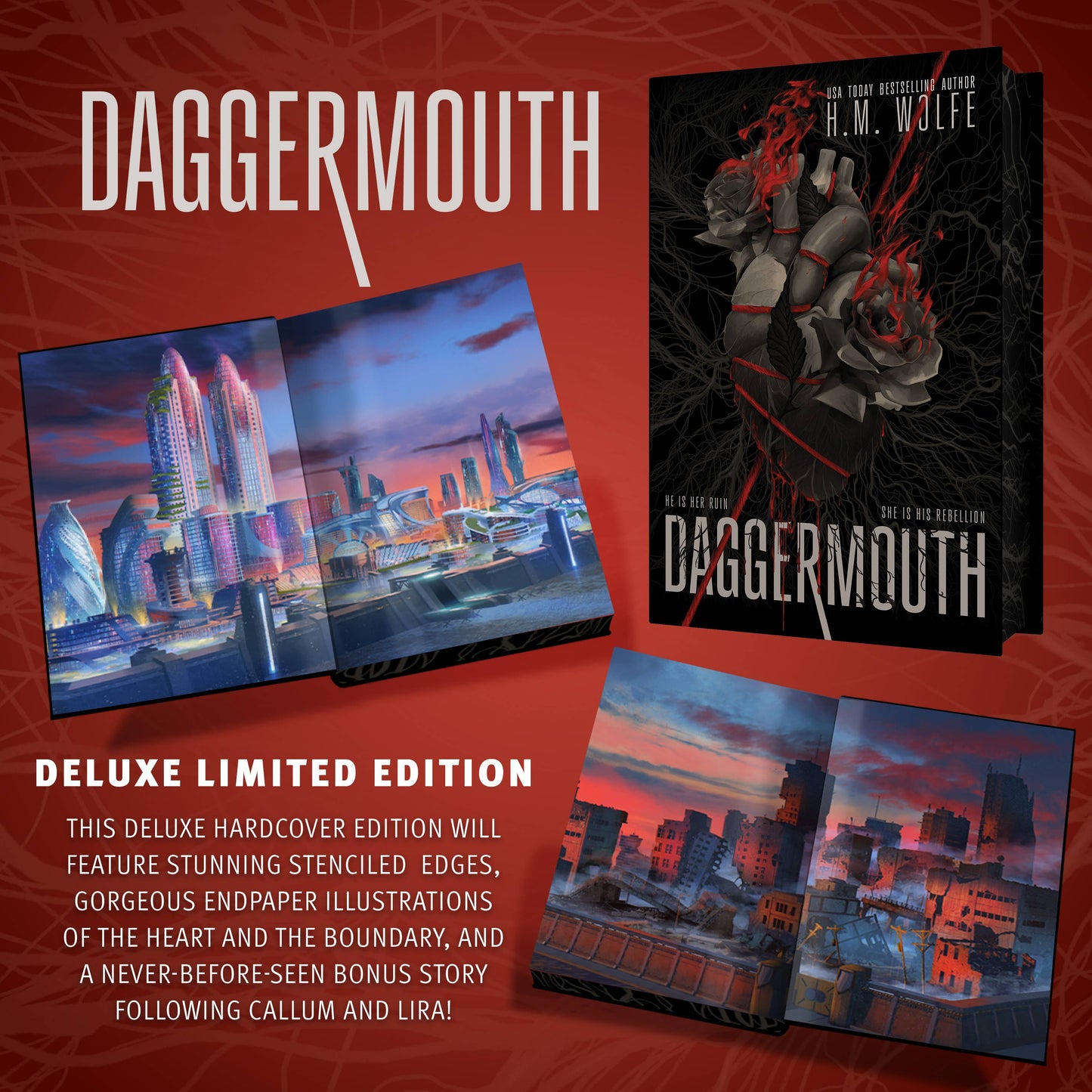 Daggermouth by H. M. Wolfe: Hardcover; 544 pages / English