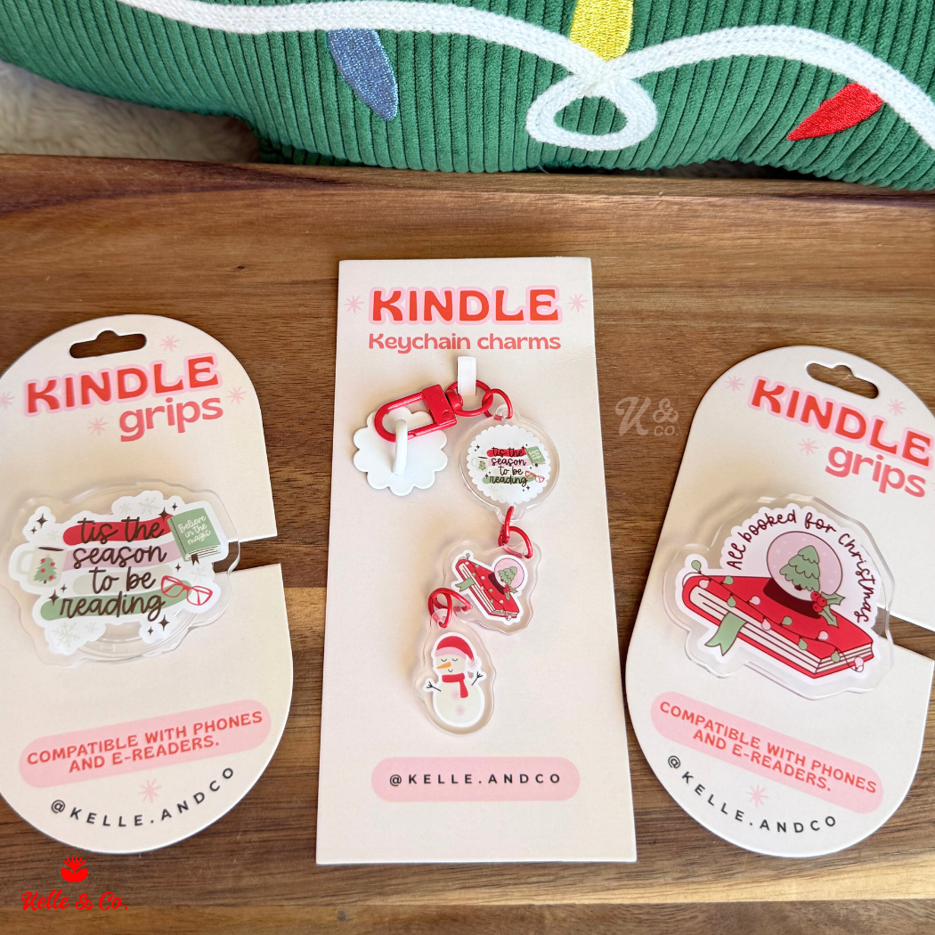 Christmas kindle case keychain
