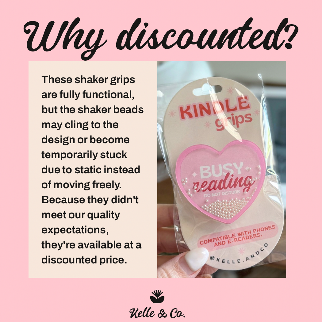 Pink Books; Kindle Grip