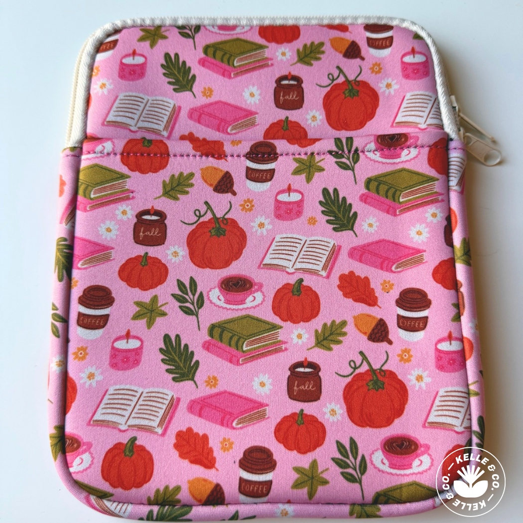Fall Book Sleeve | Kindle Sleeve | Cozy Reader Gift Autumn