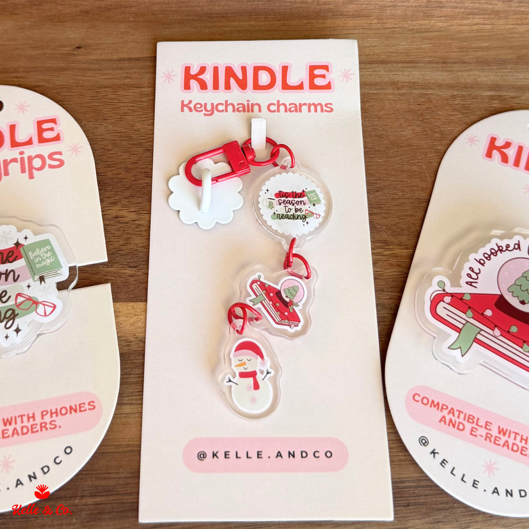 Christmas kindle case keychain