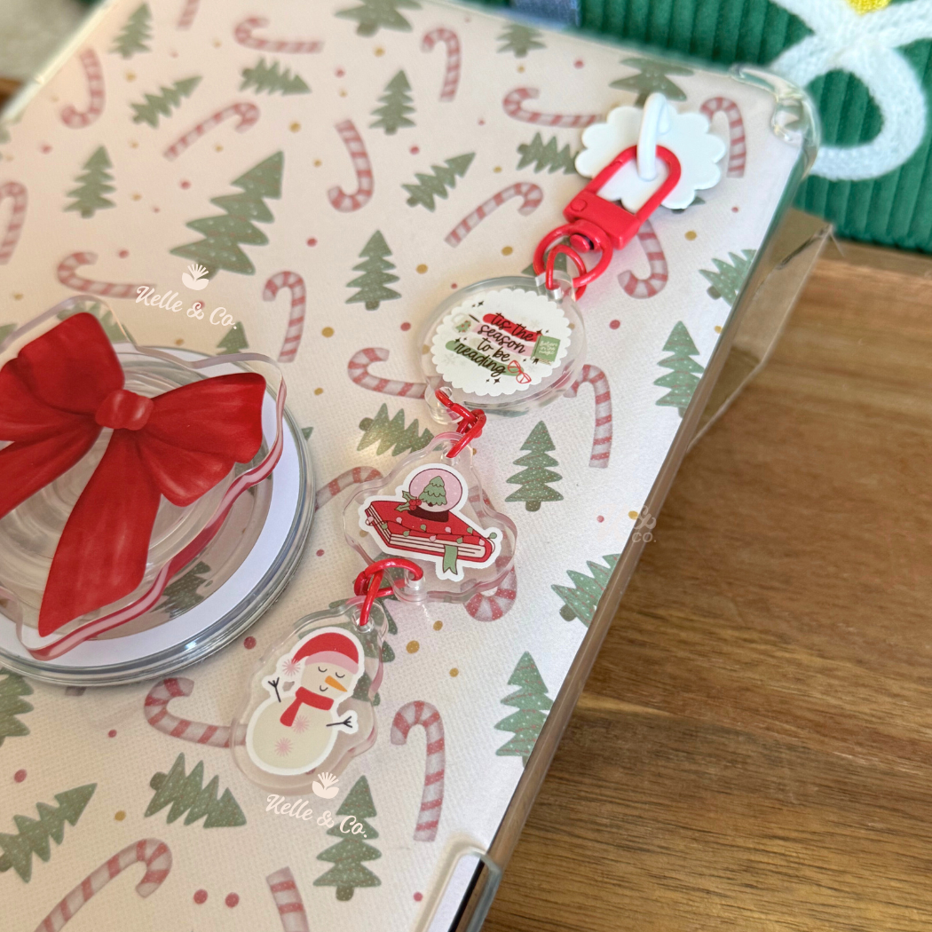 Christmas kindle case keychain