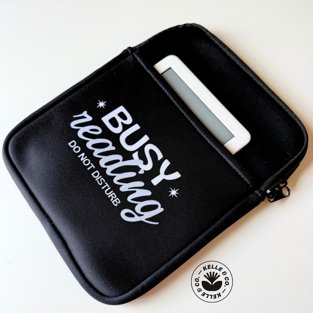Busy reading Kindle Sleeve,  Book and E-Reader sleeves